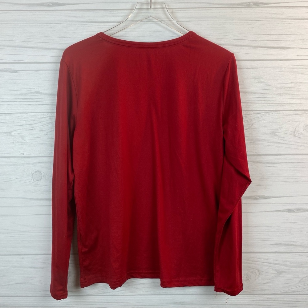 Rae Dunn Red Top with White Text - Picture 3 of 3